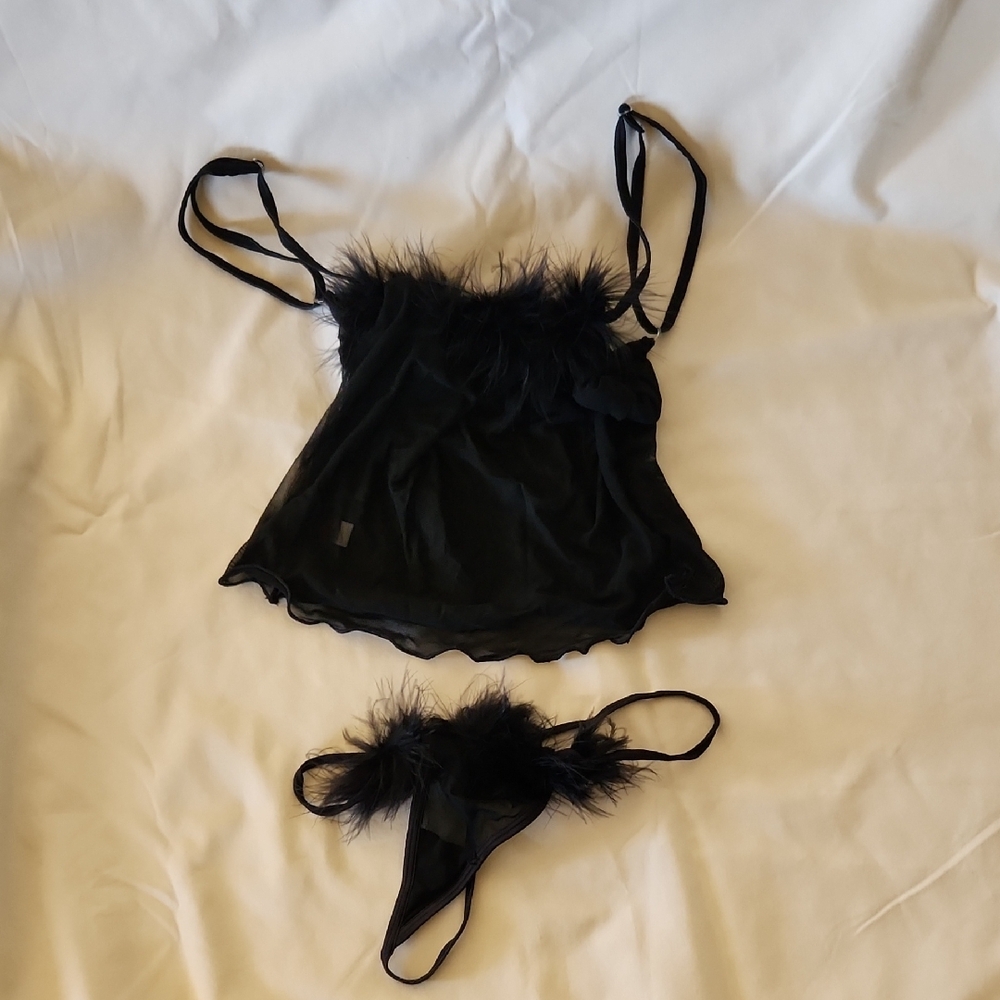 Black Sheer Lingerie Set